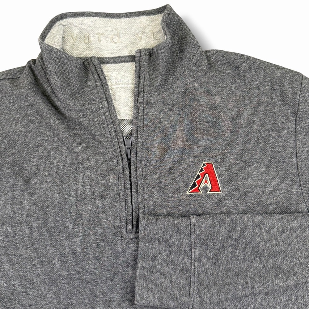 Vineyard Vines Arizona Diamondbacks Dbacks 1/4 Zip Pullover Large Gray MLB